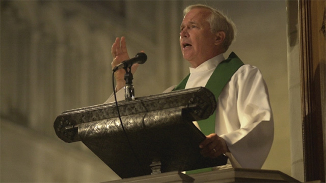 Rev. Dr. Willimon delivers a sermon. (Credit: Susie Films, South Carolina ETV)